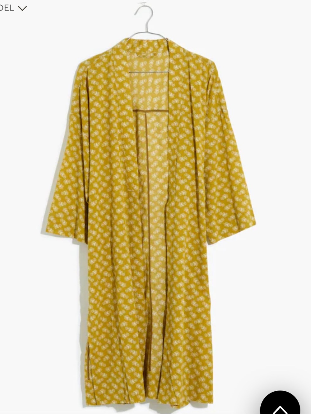 Madewell Print Robe Jacket Indigo Floral Garden Meadow